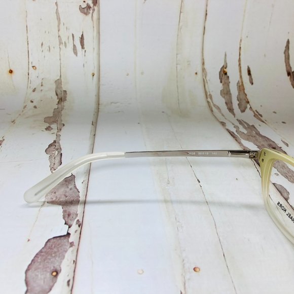 Michael Kors Rectangular Ivory Silver Eyeglasses Frames NWOT - Picture 6 of 12